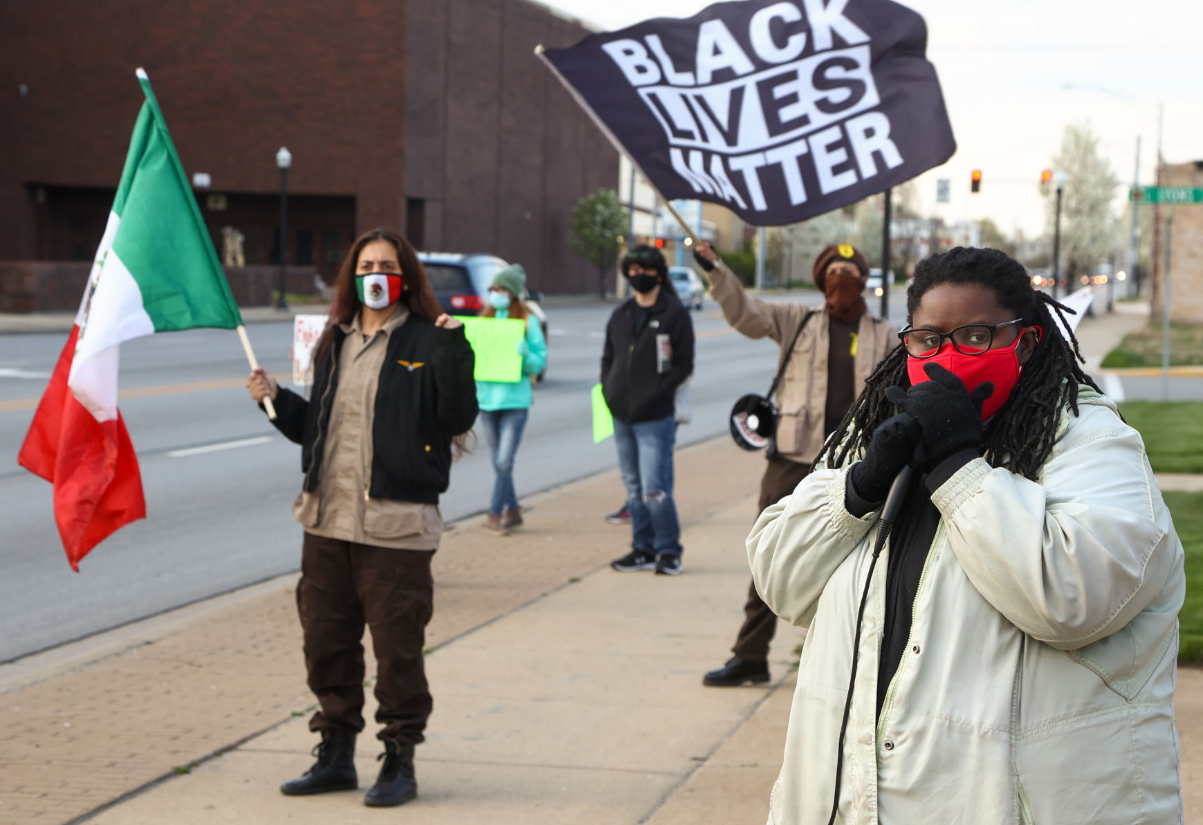 Anti-racism rally in the wake of the shooting of Daunte Wright
